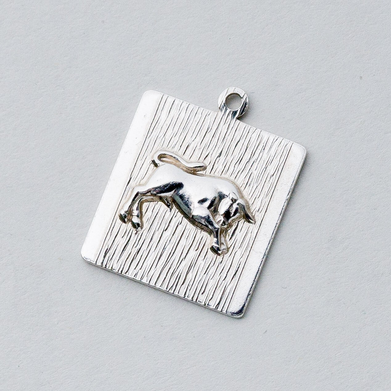 Silber Anhänger Kettenanhänger 925 Sternzeichen Stier 2,07 g0