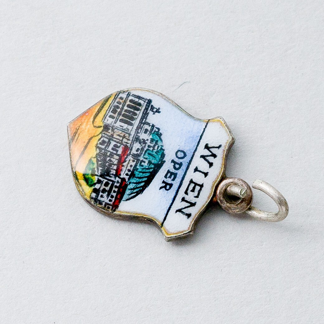 Silber Anhänger Souveniranhänger 800 Wien Oper 1,09 g1