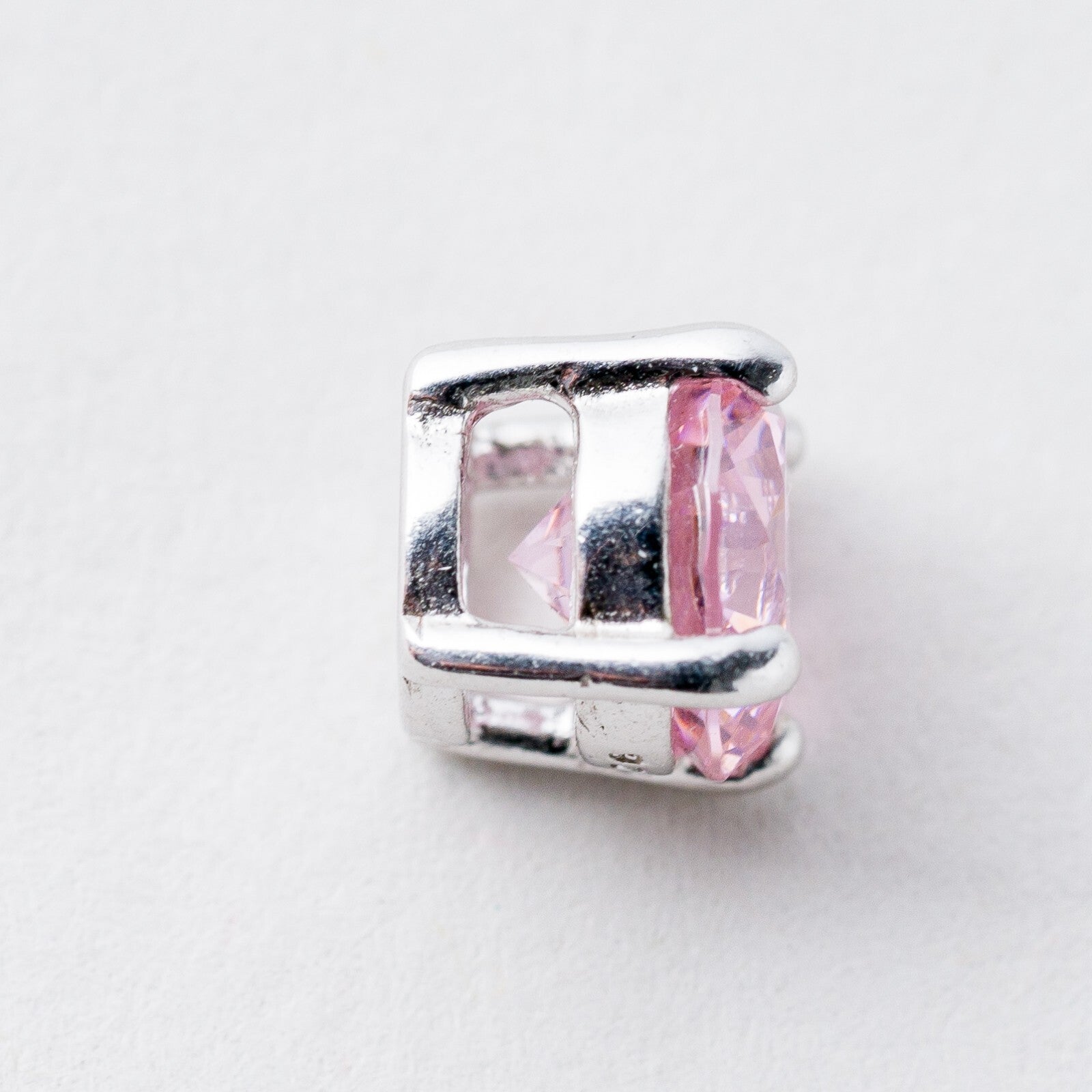 Anhänger Silber 925 Rosa Stein 0,7 cm 1,07 g2