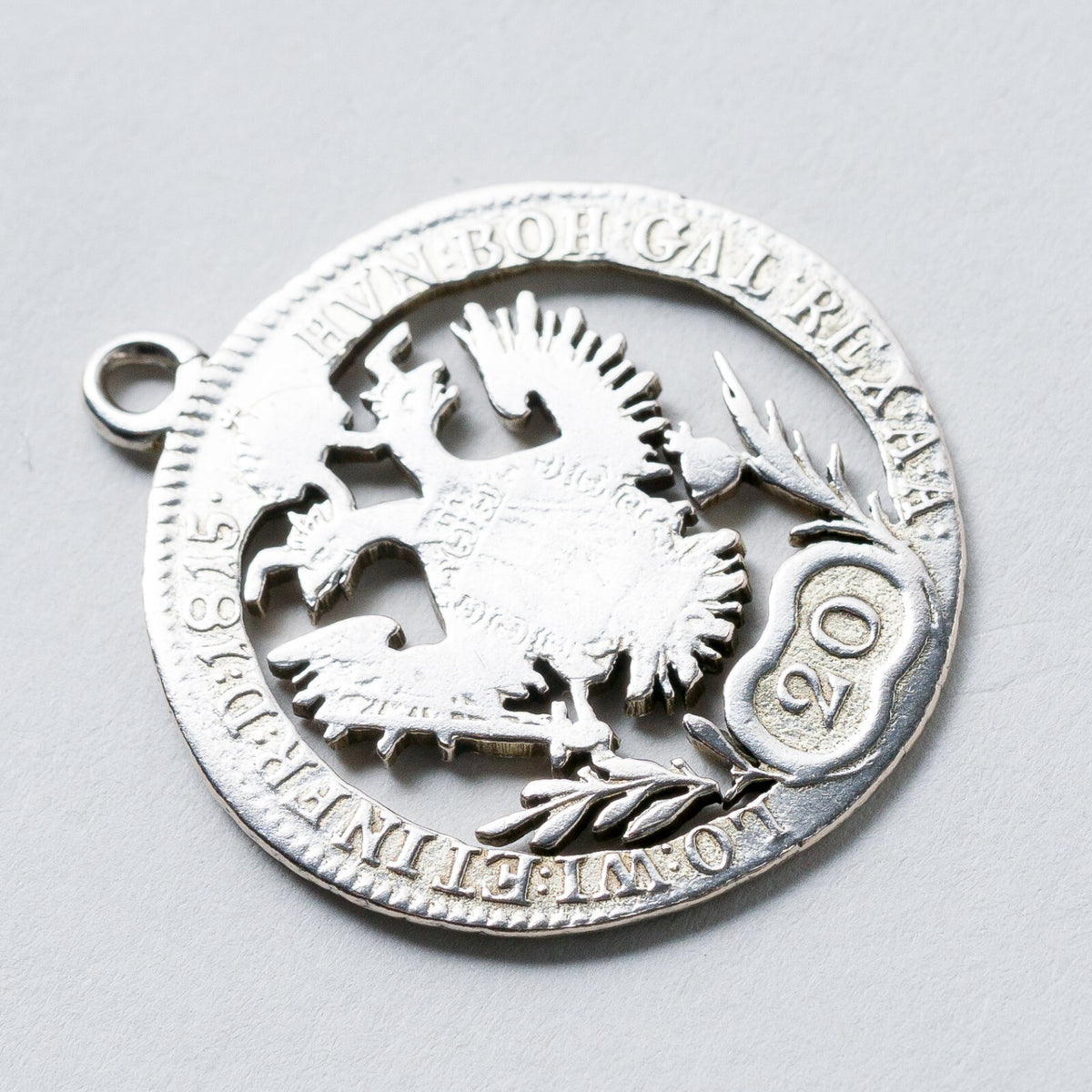 Anhänger Silber 20 Kreuzer 1815 3,1 cm 4,8 g3