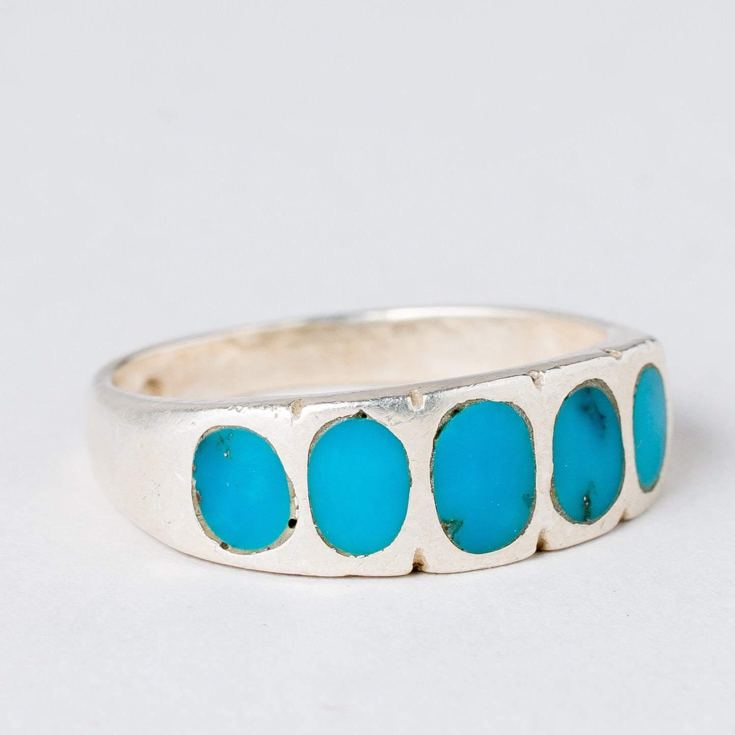 Silber Ring Türkis Größe 52 (16,5 mm Ø) 2,94 g1