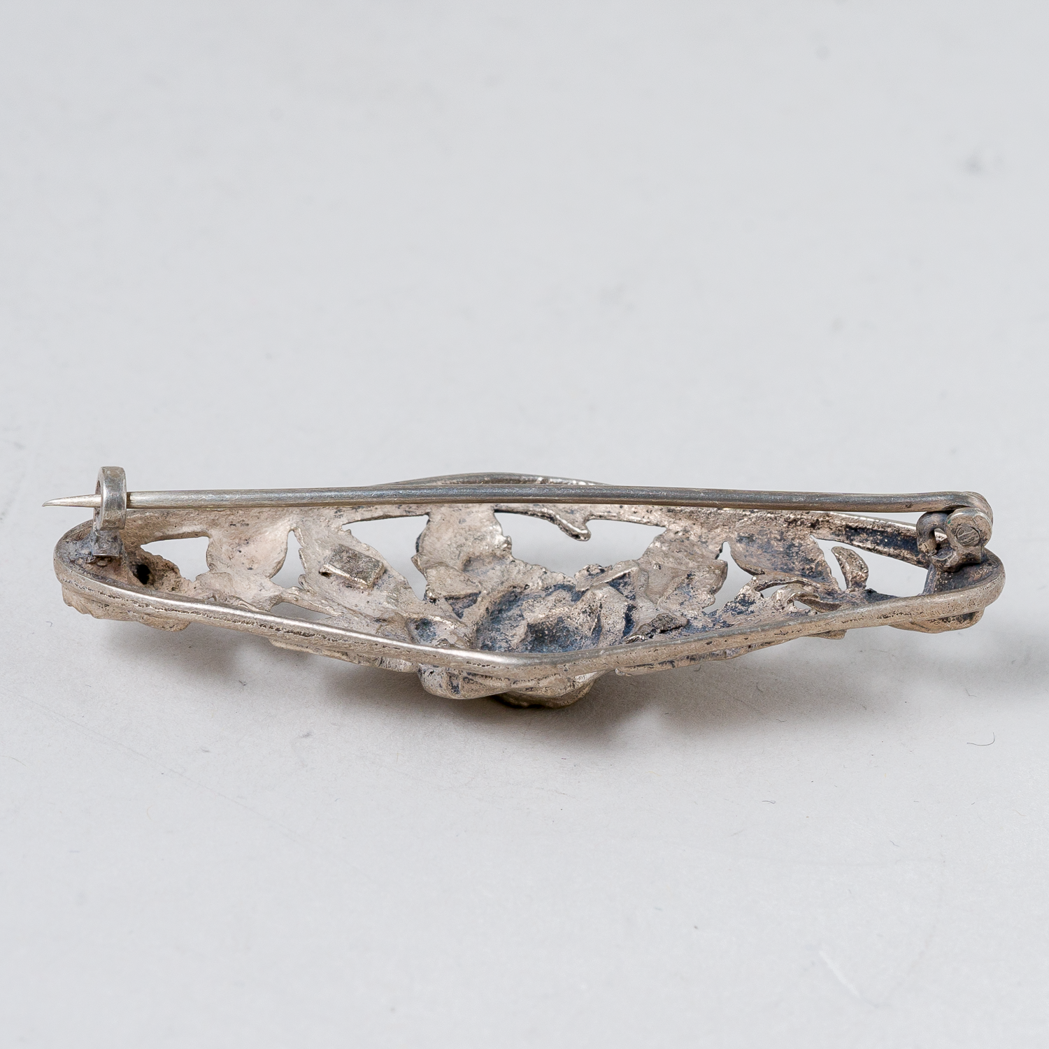 Brosche Rose Silber 8,15 g 6 cm1