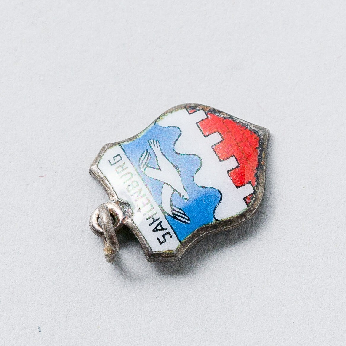 Anhänger 800 Silber Souvenir Anhänger Sahlenburg 1,5 cm 1 g2