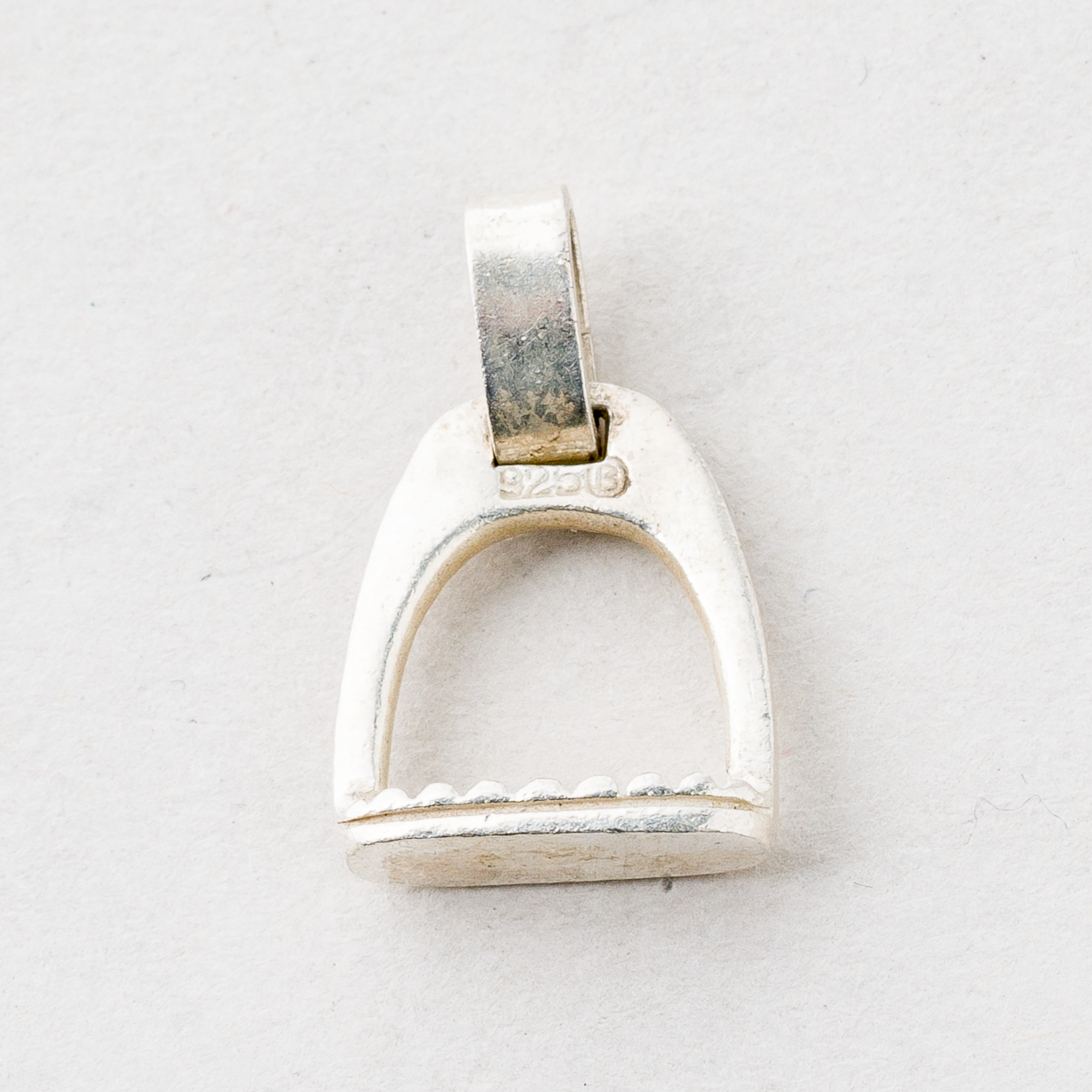 CNC: Anhänger Steigbügel 925er Silber 1,98 g 2 cm1