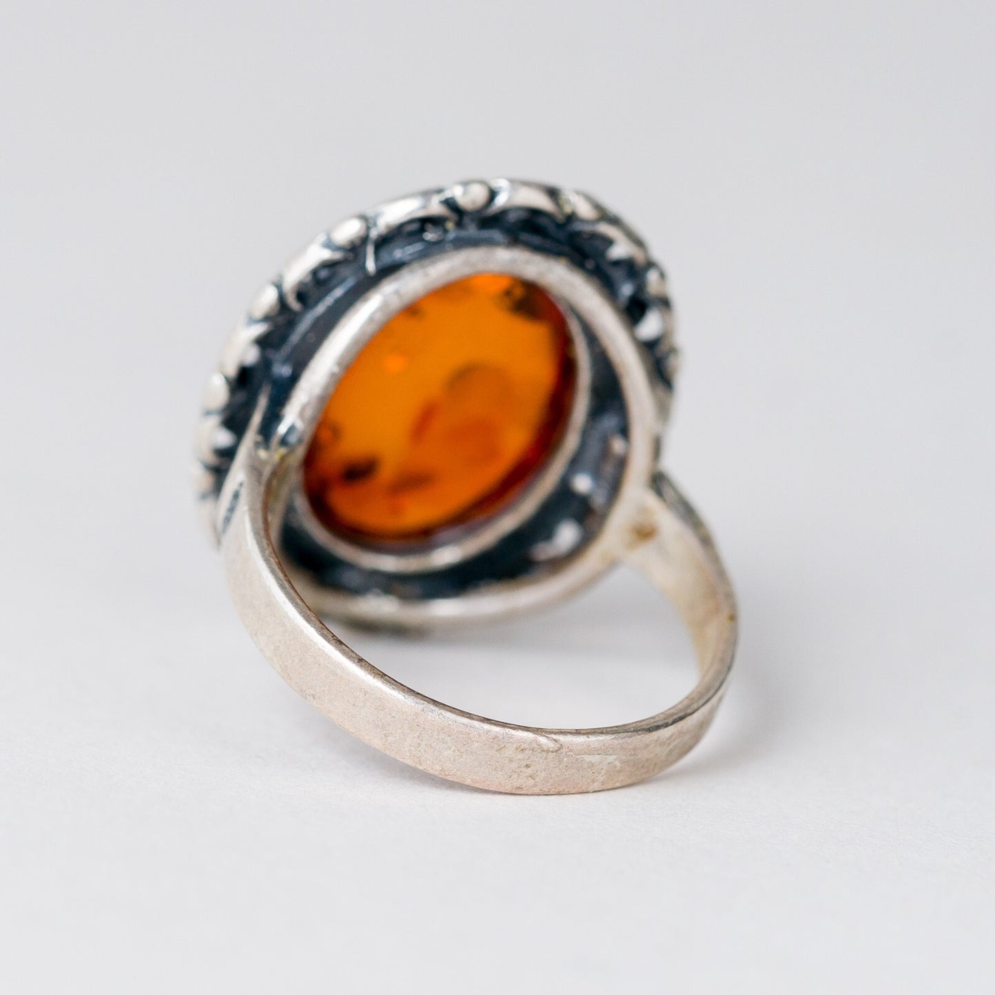 Ring Bernstein 5,1 g 925er Silber Größe 53 (16,8 mm Ø)3