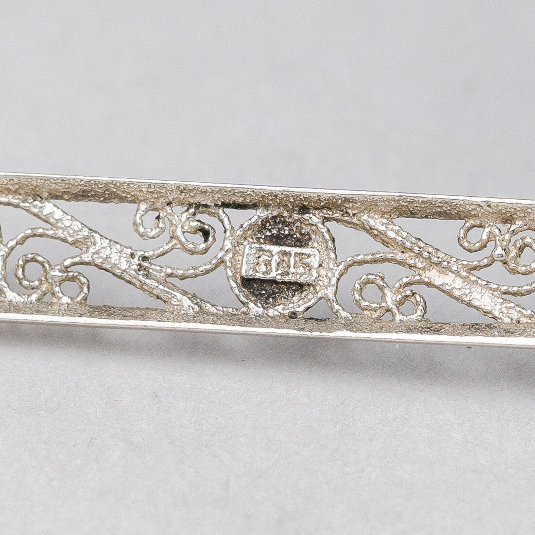 Brosche 835 Silber filigran 6,6 cm 2,47 g4