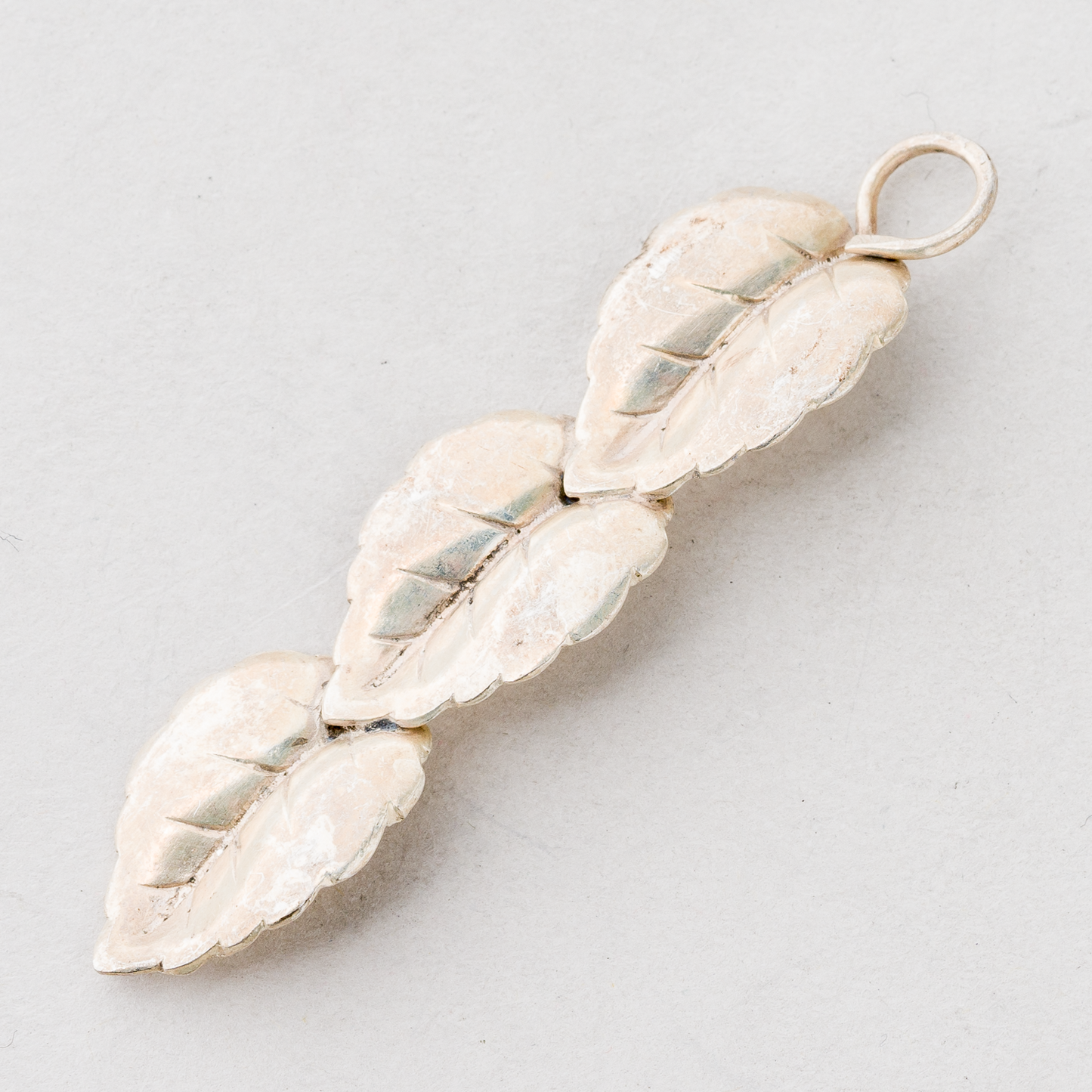 CNC: Anhänger Blätter 835er Silber 3,09 g 5 cm0