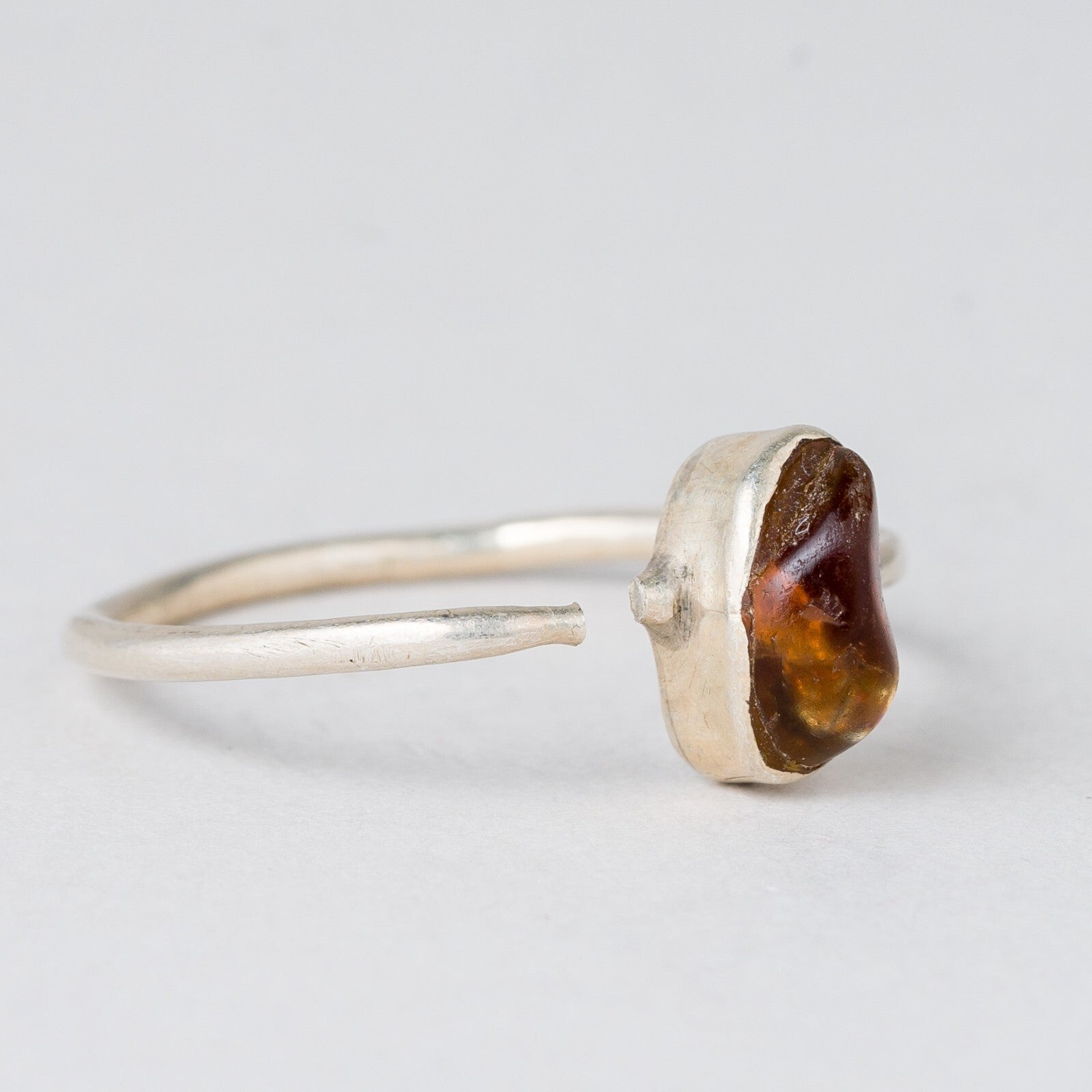 Ring Bernstein 1,68 g Silber Größe 59 (18,8 mm Ø)1