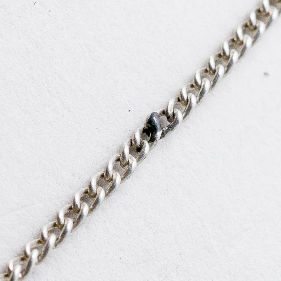 Silber Halskette 835 Panzerkette 1,7 mm 52 cm 3,96 g2