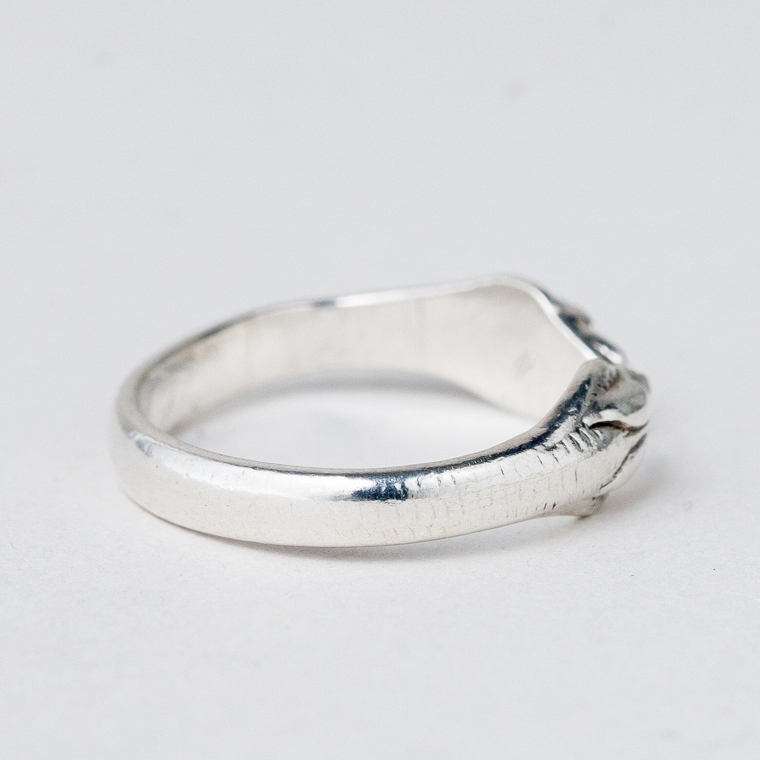 Silber Ring Schlangen Größe flexibel ca. 52 2,07 g3