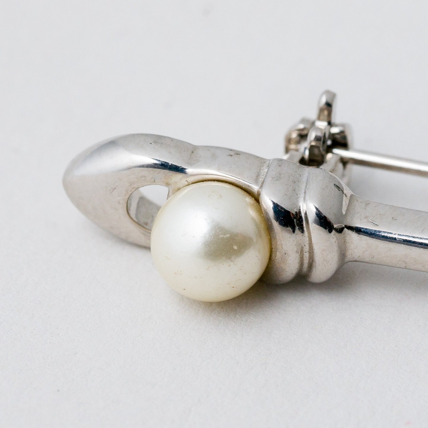 Silber Brosche Perle 3,68 g3