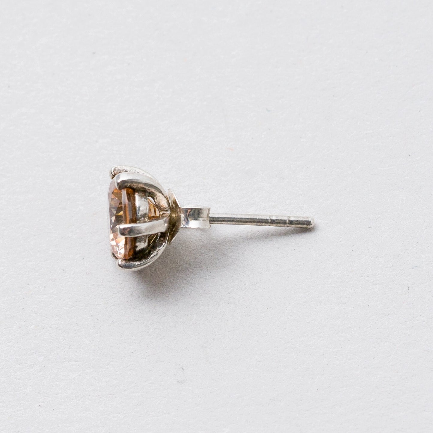Ohrringe Ohrstecker Silber Rosa Steine 2,09 g3