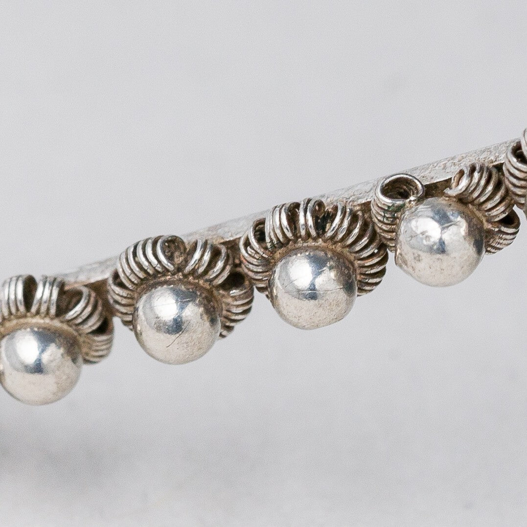 Brosche 800 Silber Kugeln 4,1 cm 2,64 g7