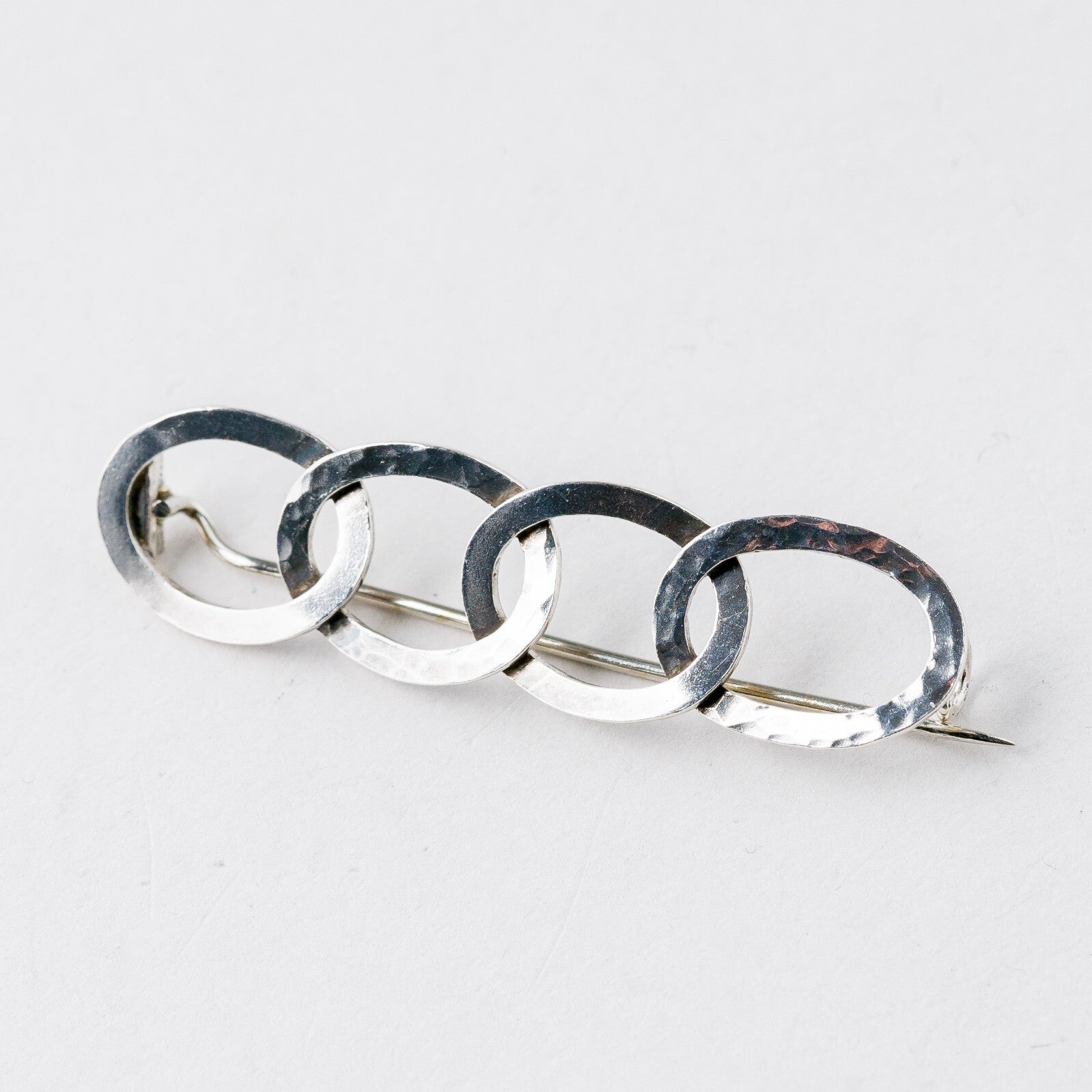 Silber Brosche 835 5,1 cm 3,89 g4