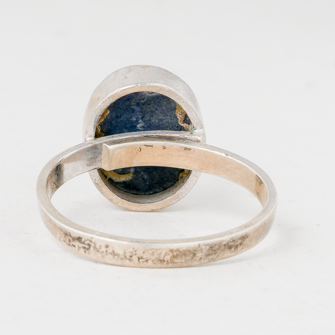 Ring Blauer Stein Silber 2,96 g Größe flexibel2