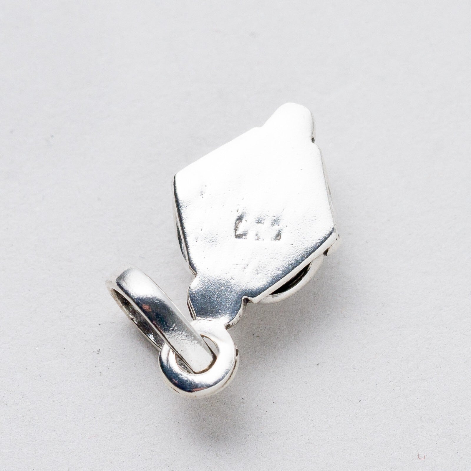 Anhänger Silber Roter Stein 2,7 cm 2,45 g3