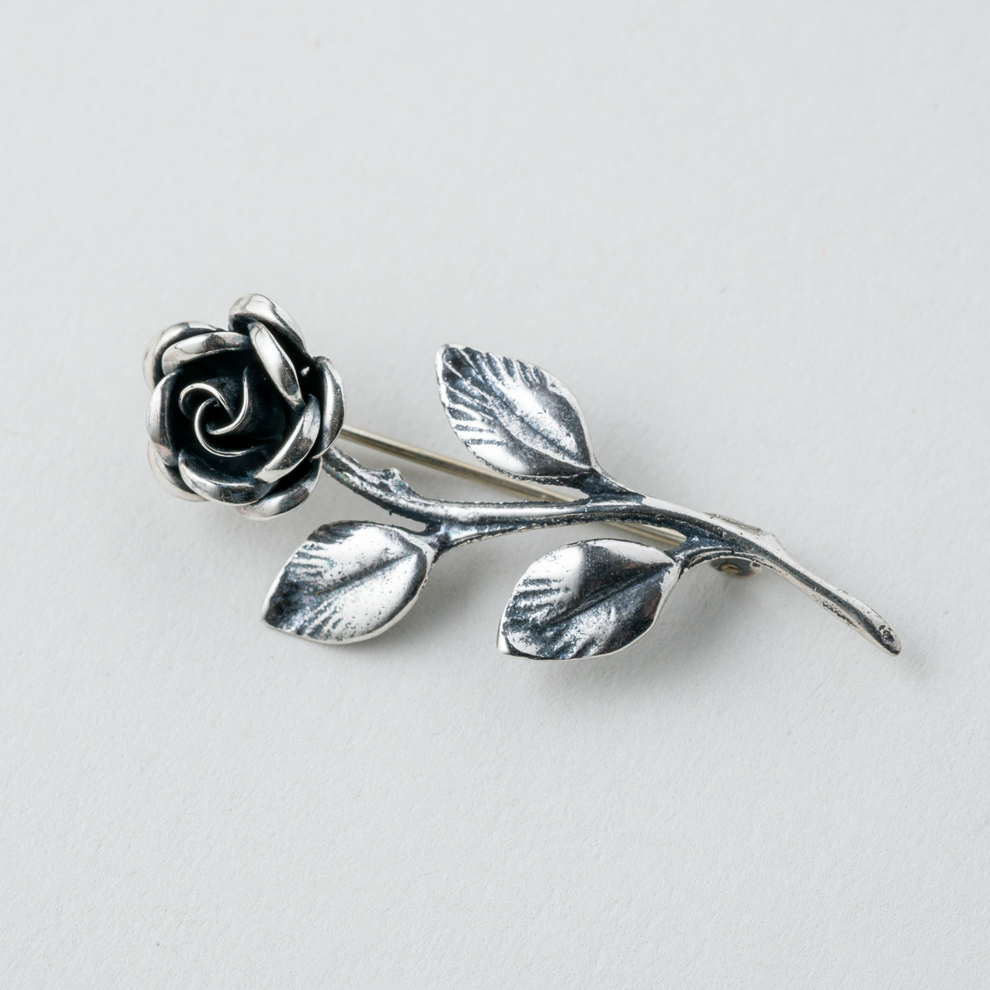 Brosche Rose 925er Silber 3,79g0