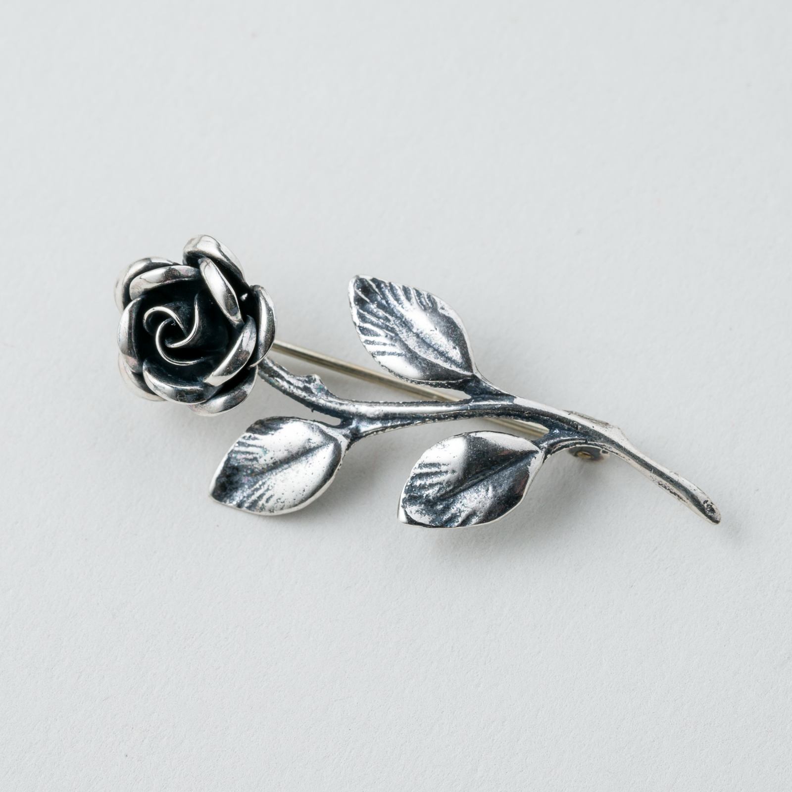 Brosche Rose 925er Silber 3,79g0