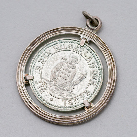 Silber Anhänger Münze "Dit is der Hilgerlander Segel" 4,31 g0