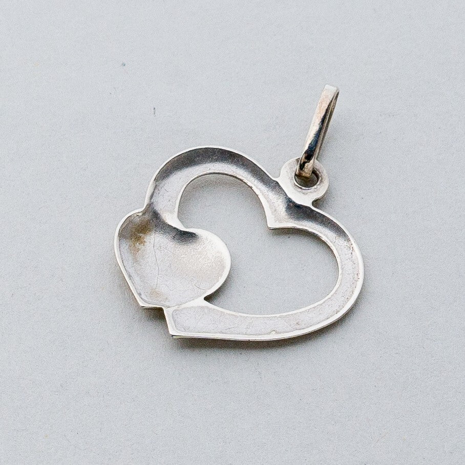 Silber Anhänger Kettenanhänger Herz 0,67 g6