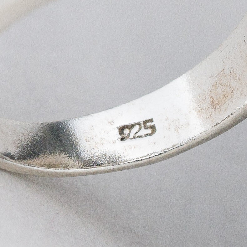 Silber Ring 925 Lila Steine Größe 51 (16,2 mm Ø) 6,78 g6