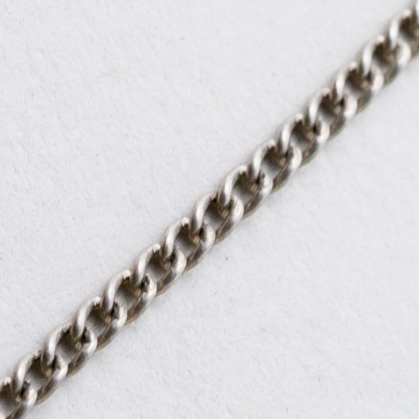 Silber Halskette 835 Panzerkette 1,7 mm 51 cm 3,43 g3