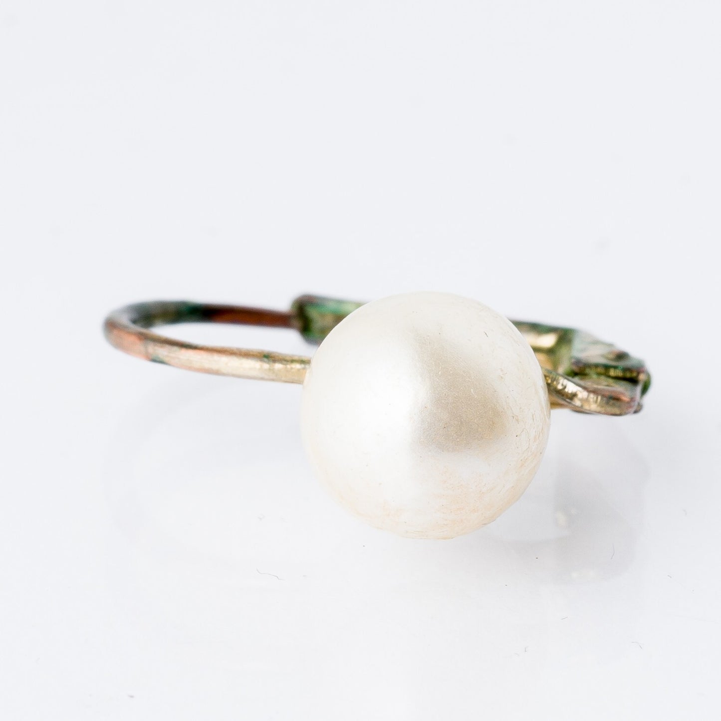 Einzelner Ohrring Hängeohrring Perle Silber 0,93 g0