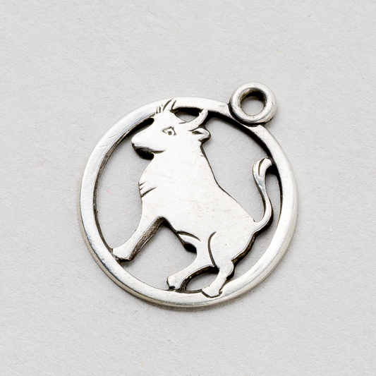 Anhänger Stier 830er Silber 0,96 g 1,5 cm0
