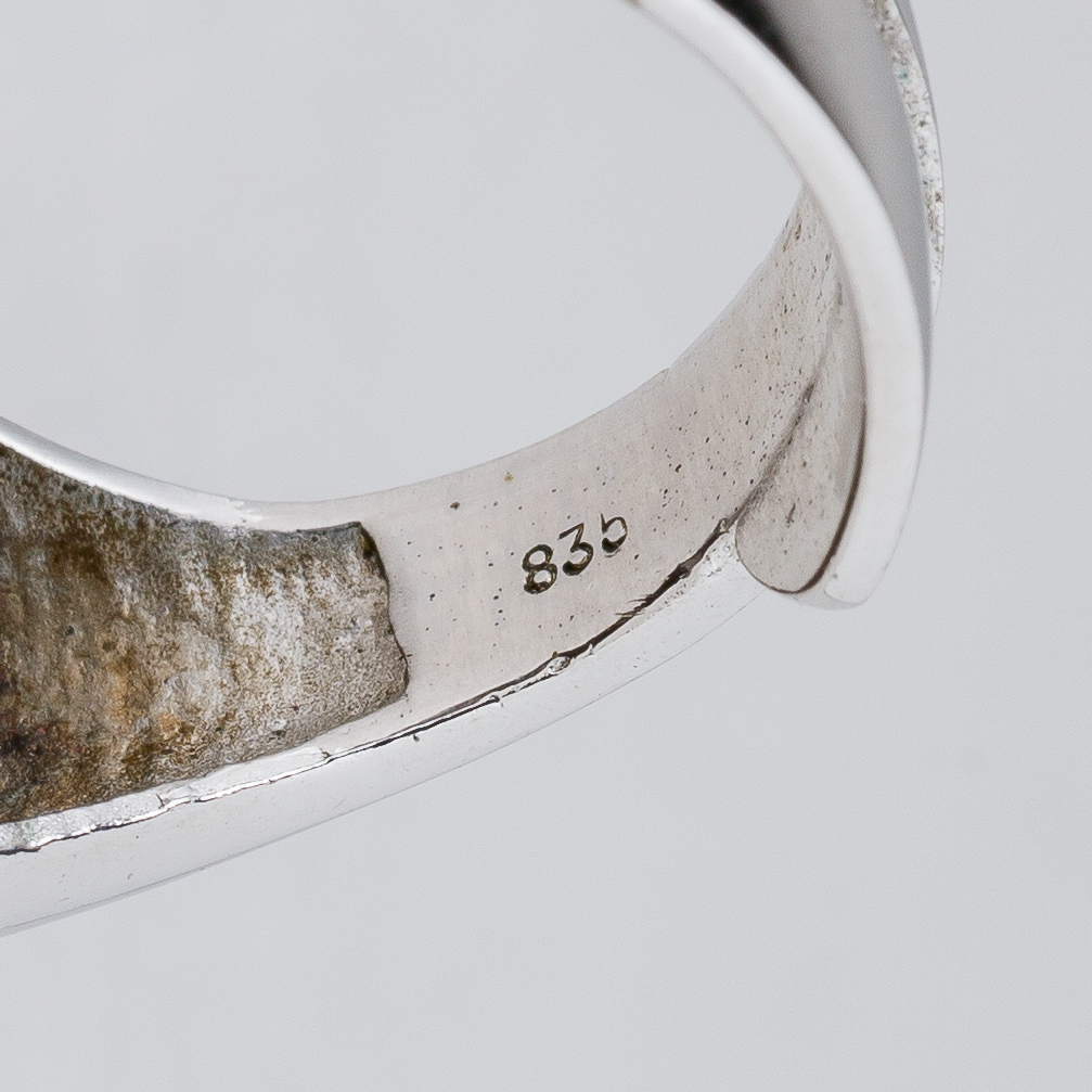 Ring Herz 835er Silber 7,47 g Größe flexibel3