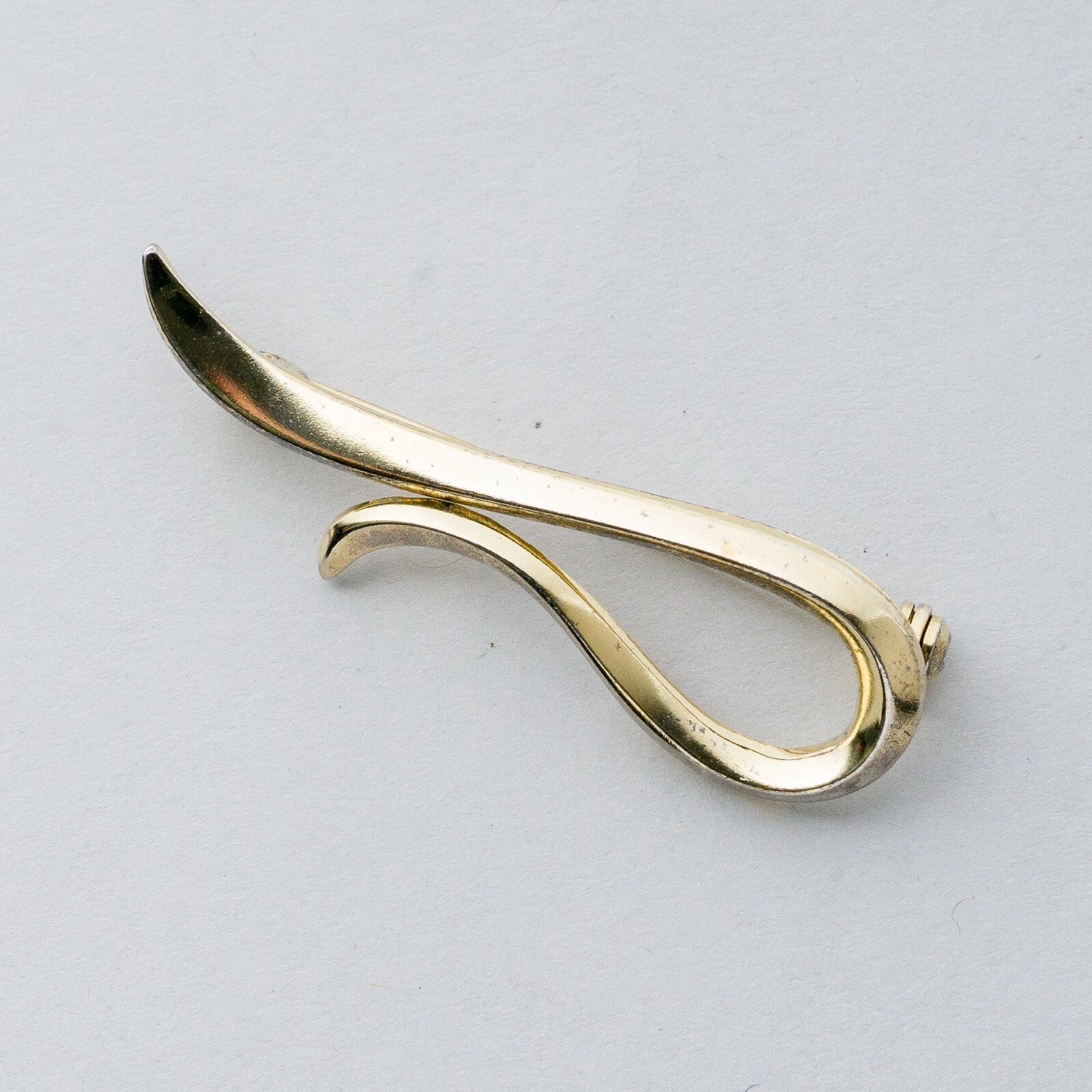 Silber Brosche Spange 835 vergoldet Reh-Punze 3,54 g6