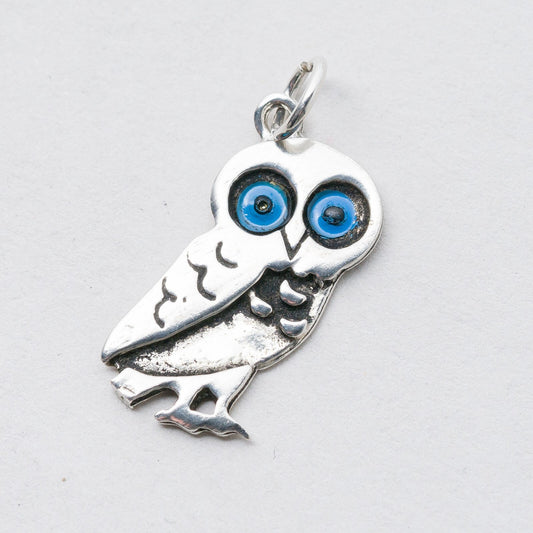 Silber Anhänger Kettenanhänger Eule 2,5 cm 1,69 g0