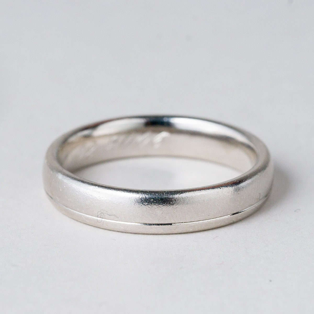 Silber Ring 925 Gravur innen Größe 66 (21,0 mm Ø) 6,44 g0