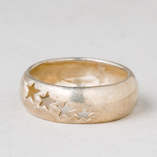 Ring Sterne 925er Silber 3,12 g Größe 54 (17,2 mm Ø)0
