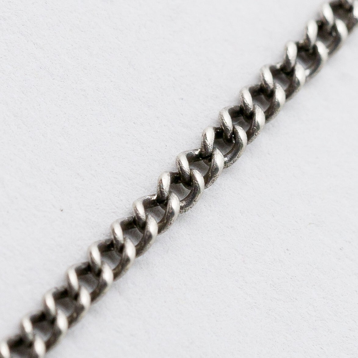 Halskette Panzerkette Silber 2,1 mm 50 cm 4,76 g0
