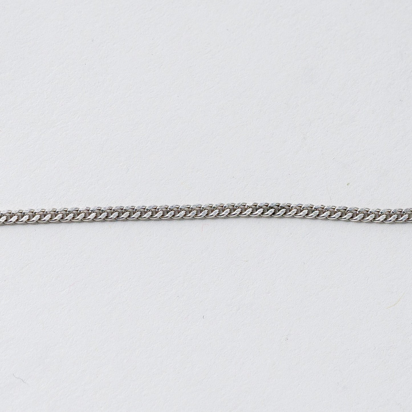 Silber Panzerkette 40 cm 835 Roter Stein 4,66 g4