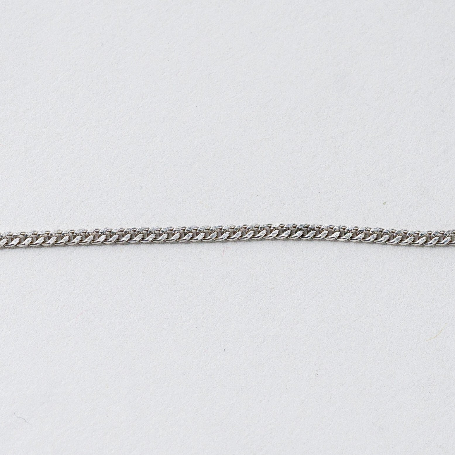 Silber Panzerkette 40 cm 835 Roter Stein 4,66 g4