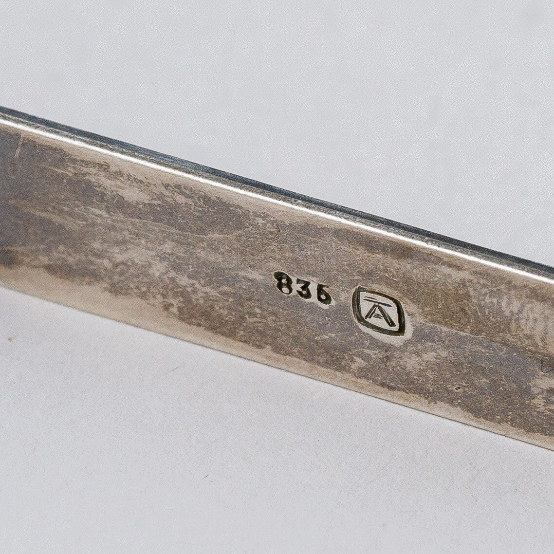 Silber Brosche 835 Perlmutt 8,2 g2