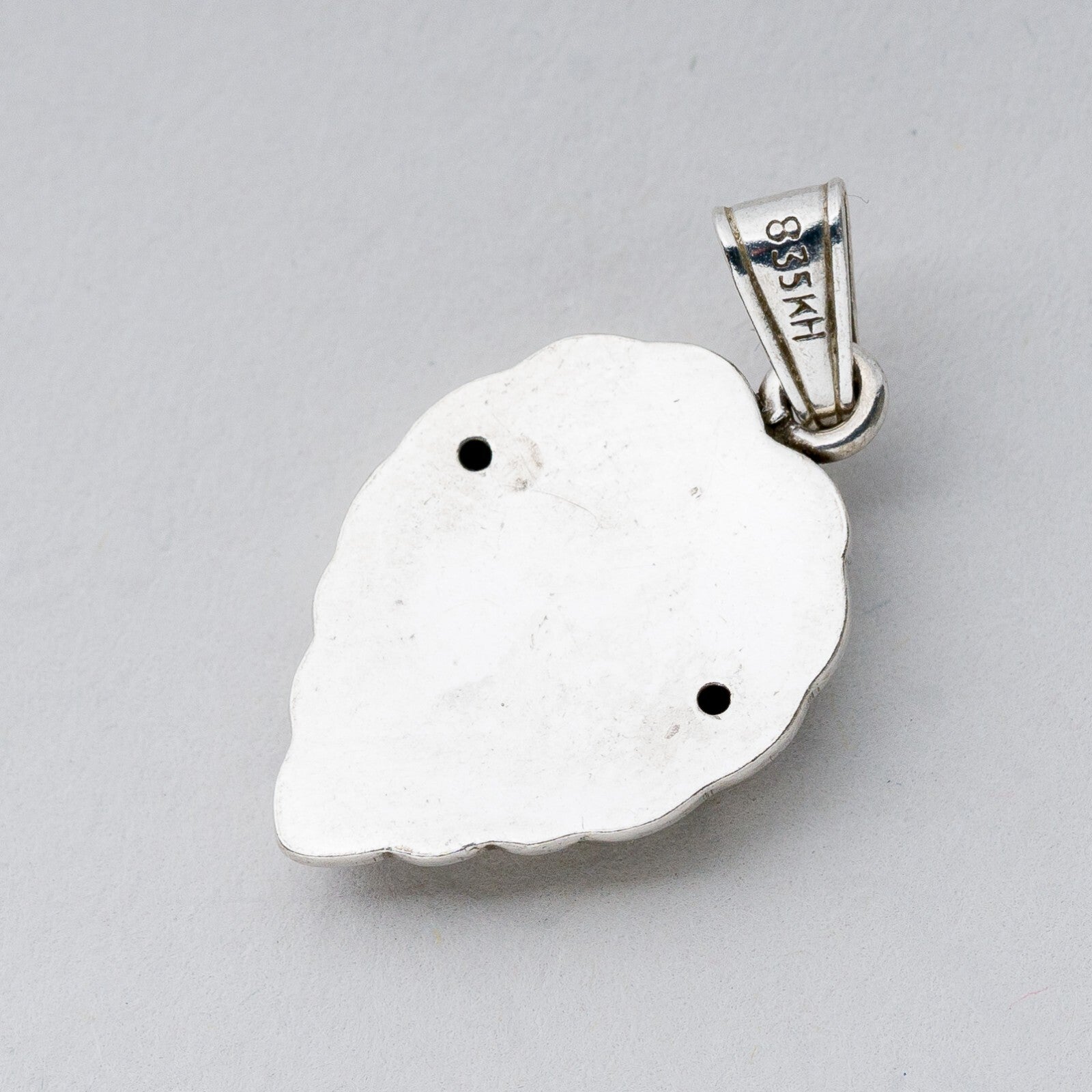 Anhänger Silber 835 Blatt 2,7 cm 2,44 g1