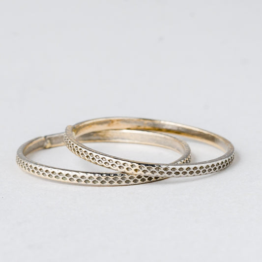 2 x Silber Ring Größe 56 (17,8 mm Ø) 1,04 g0