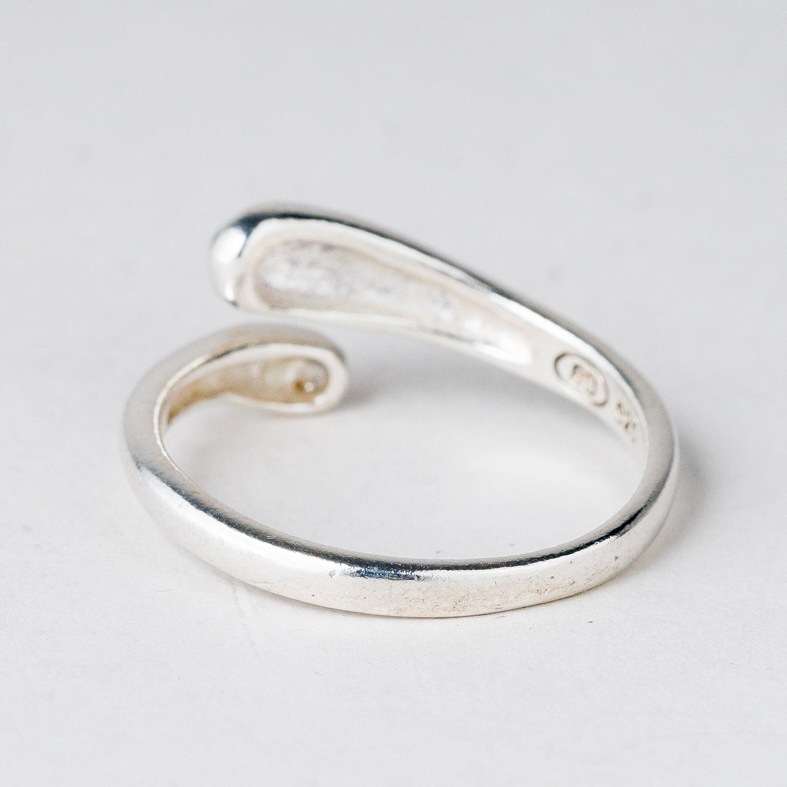 Silber Ring 925 Größe flexibel ca. 62 3,06 g2