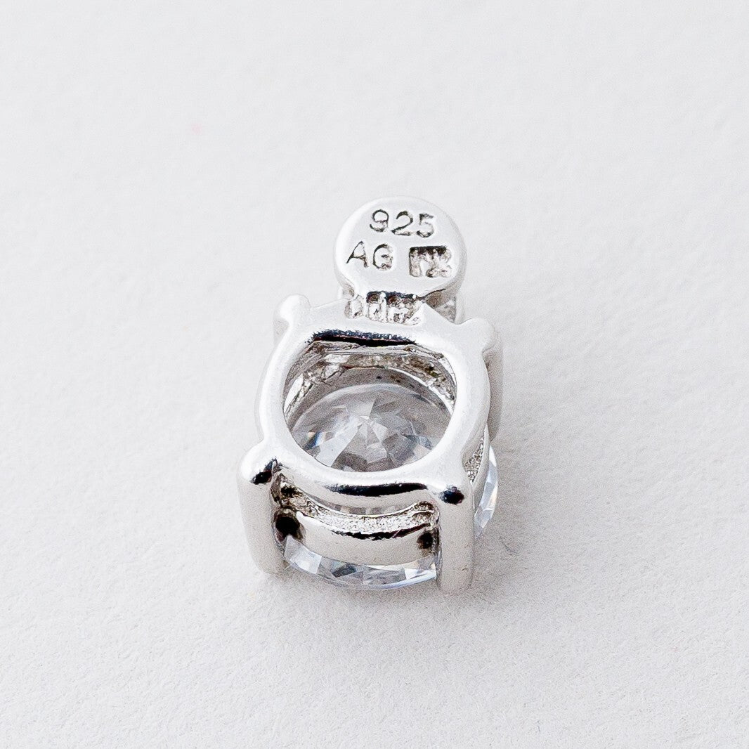 Anhänger Silber 925 Weißer Stein 1 cm 1,27 g6