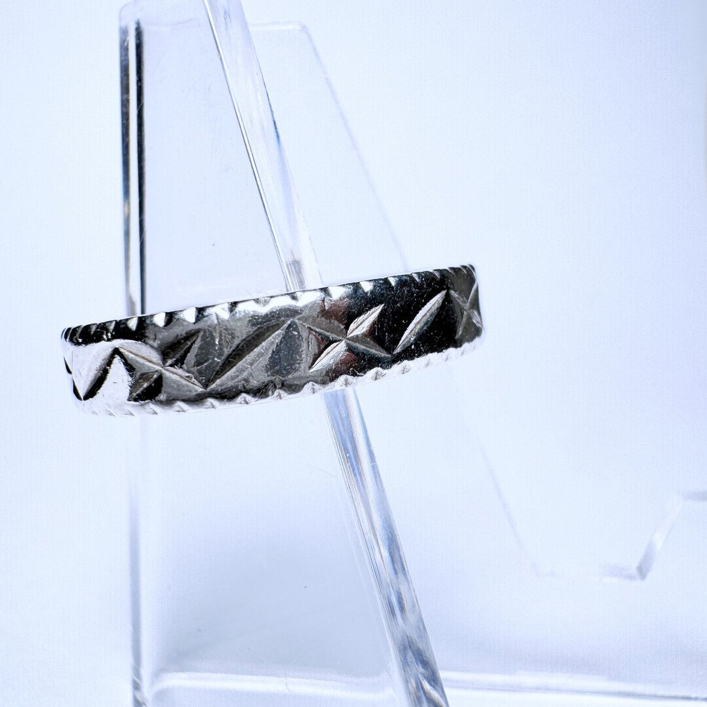 Ring 925er Silber Größe 58 mit Muster 2,11g4