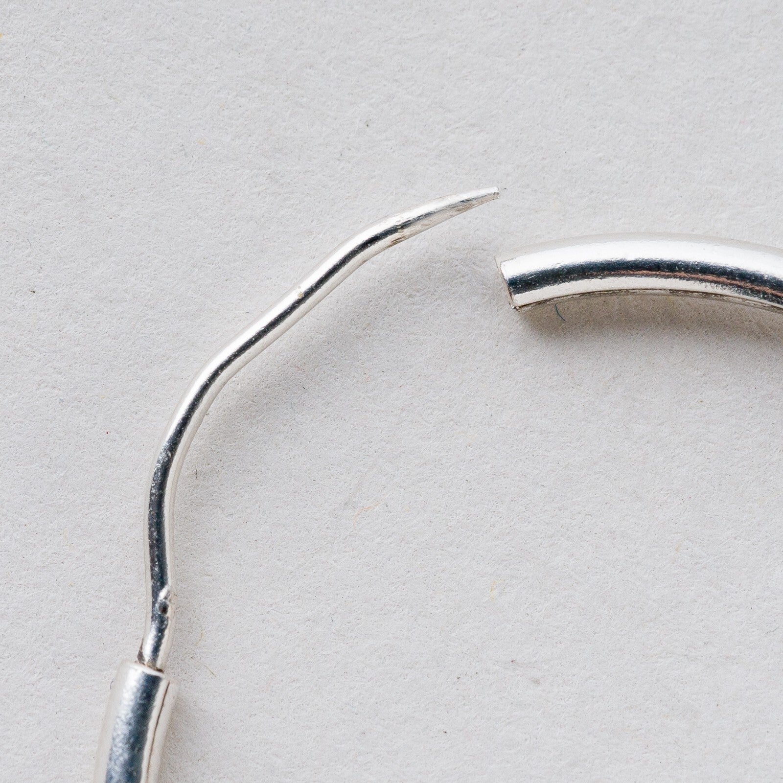 Einzelner Ohrring Creole Silber 1,7 g6