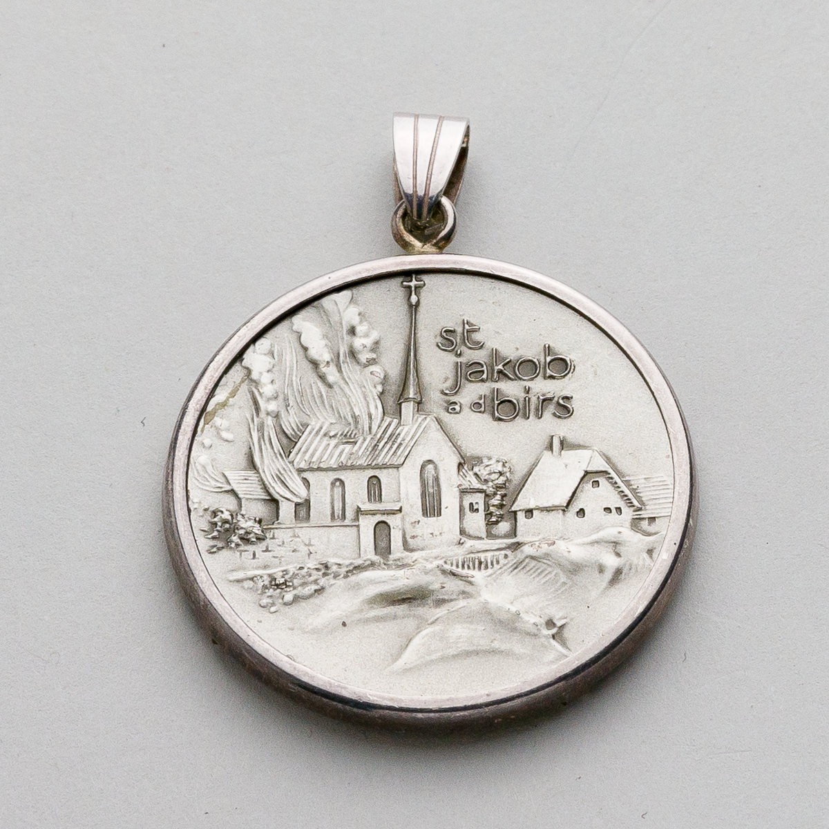 Anhänger Schlacht St. Jakob a d Birs Medaille 1969 925er Silber 21,86 g0