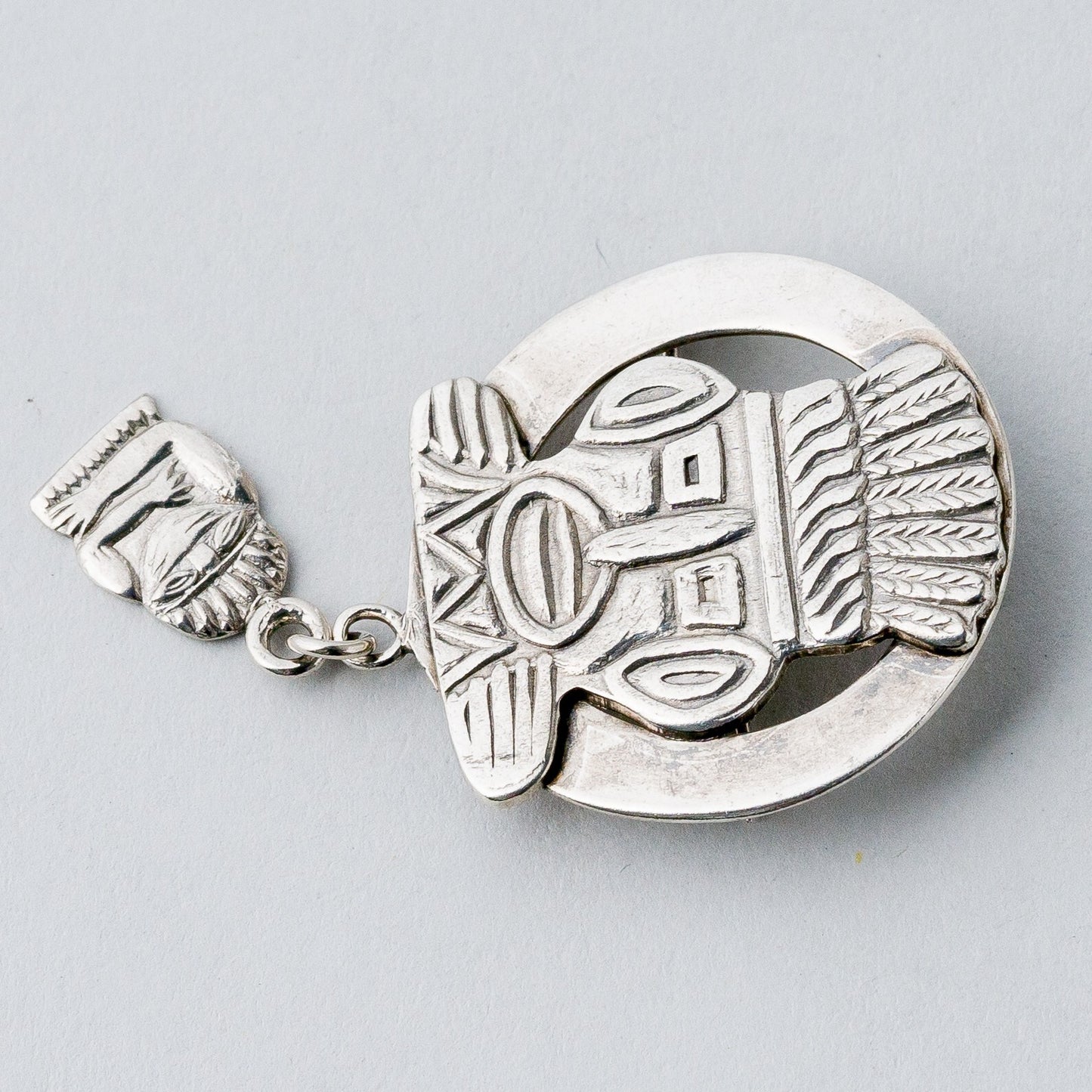 Silber Brosche Spange Kopf 7,72 g1