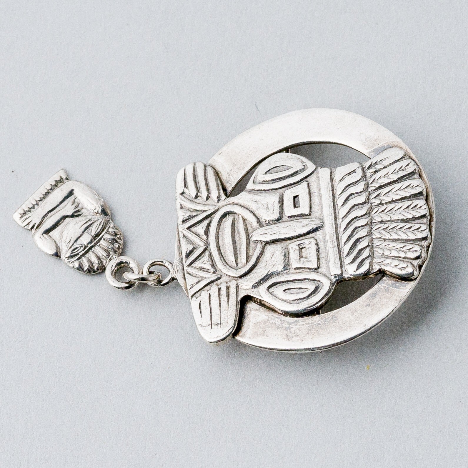 Silber Brosche Spange Kopf 7,72 g1