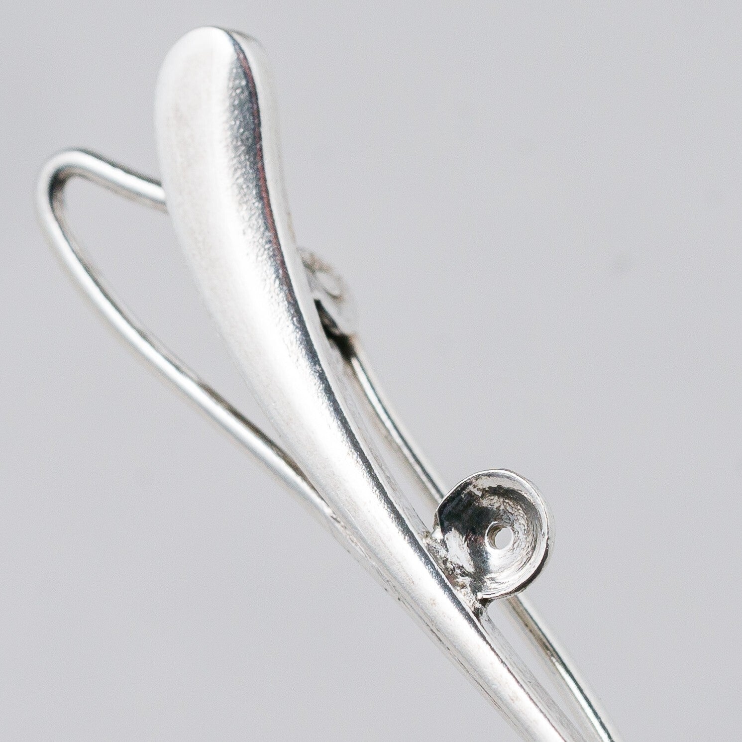 Silber Brosche Ohne Stein 5,2 cm 2,91 g6