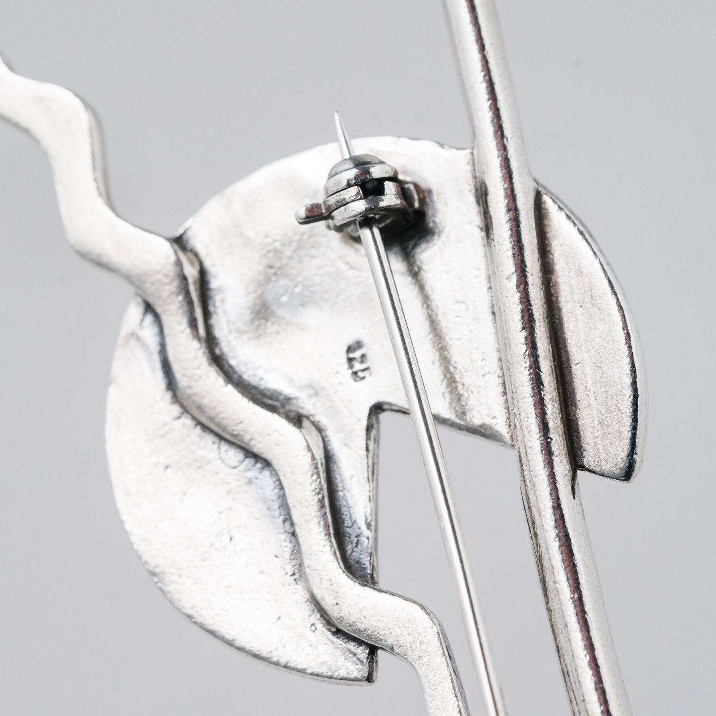 Silber Brosche 925 6,8 cm 13,27 g6