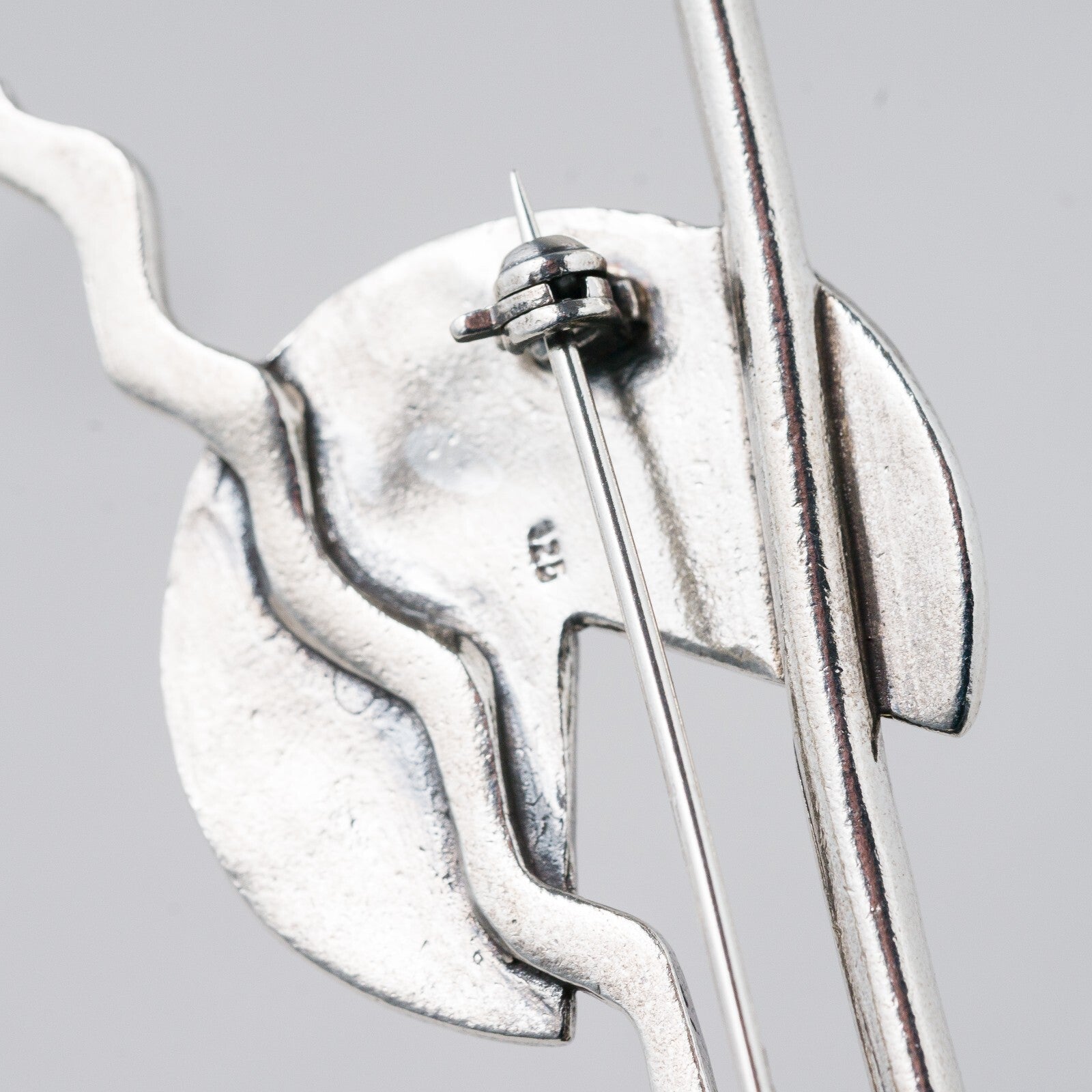 Silber Brosche 925 6,8 cm 13,27 g6