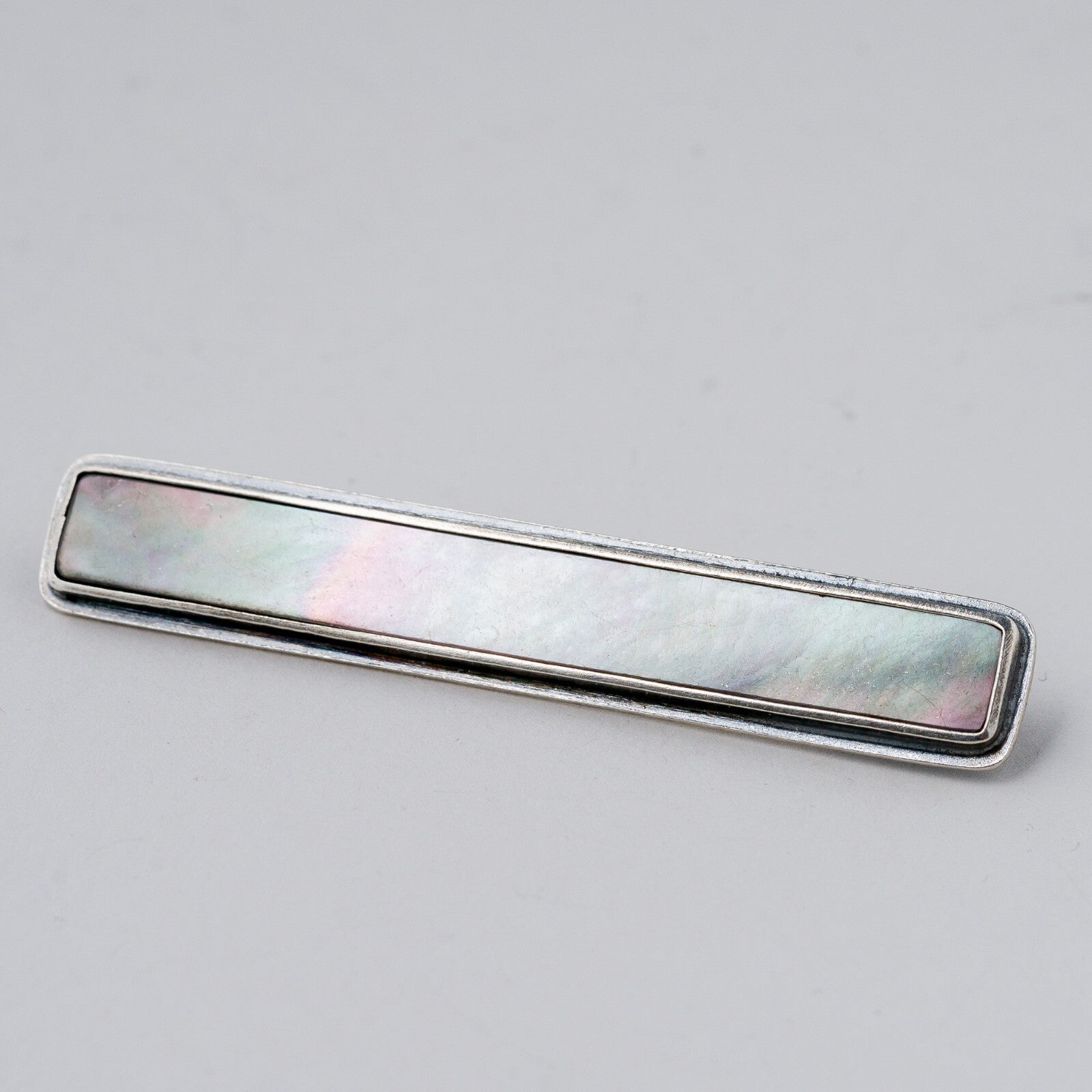 Silber Brosche 835 Perlmutt 8,2 g0